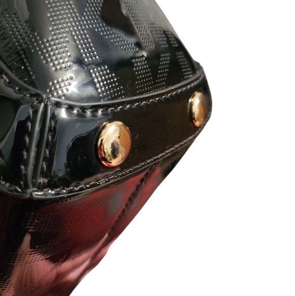 MICHAEL KORS NWT Delancy Signature Black Patent Leather Shoulder Tote Medium - Picture 12 of 16